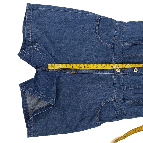 VS London Jean 10 Vintage Cotton Denim Romper F - Picture 5 of 9